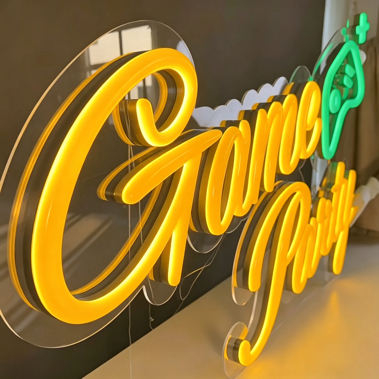 180° Faux Neon Letters